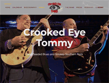 Tablet Screenshot of crookedeyetommy.com